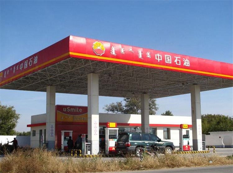 哈密加油站钢结构网架案例1